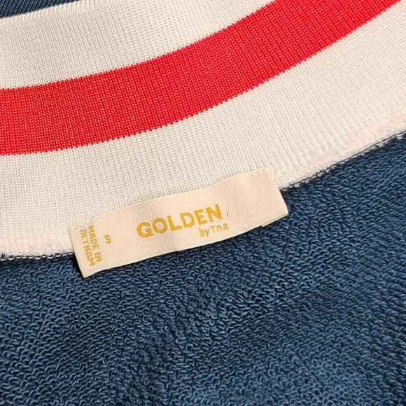 Aritzia Golden by TNA Stapleton Sweater Size Small NWT V-Neck Academia Oversized - Picture 8 of 8